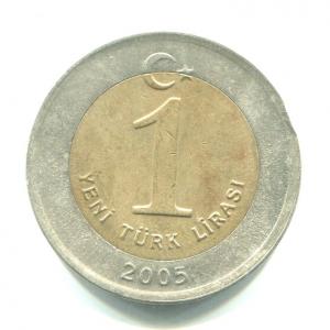 Монета 2005  1 Лира, Турецкая Республика