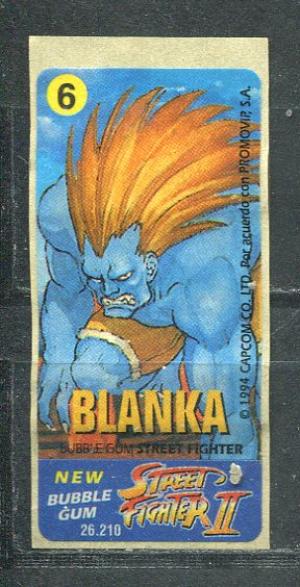 Наклейка 1994  № 6 Street Fighter II