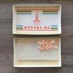 Коробка от конфет 1981 Красный октябрь Набор Конфет, Олимпиада 80
