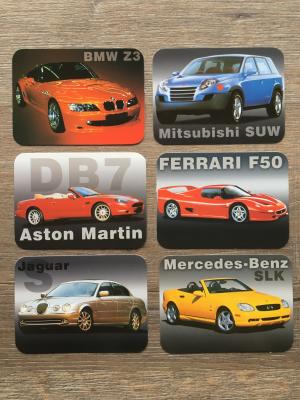 Календарь 2001  автомобили, 6 шт.