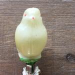 Ёлочная игрушка   Птичка, точечное отслоение краски 