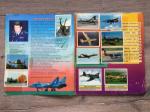 Альбом для наклеек 1997 Panini Боевые самолеты, Panini, не хватает страниц, 141 наклейка