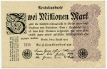 Банкнота иностранная 1923  Германия, 2 млн. марок