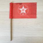 Демонстрационный флажок СССР   звезда, 21х29 см, древко 29 см.