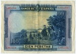100 песет 1928  Испания