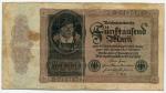 Банкнота иностранная 1922  Германии, 5000 марок