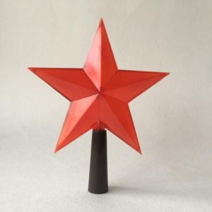 Звезда   для елки пластмассовая, 12 см х 9,5 см. нечастая