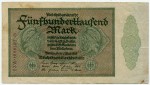 Банкнота иностранная 1923  Германия, 500 000 марок