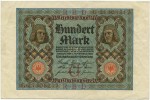 Банкнота иностранная 1920  Германия, 100 марок