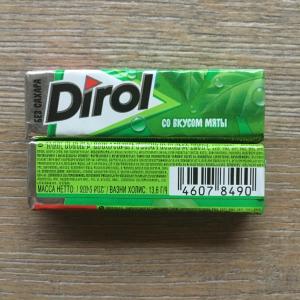 Жевательная резинка 2019  Dirol со вкусом мяты