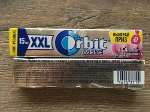Жевательная резинка 2019  Orbit White Bubblemint XXL Выиграй приз