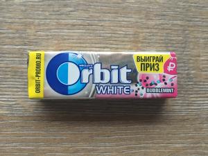 Жевательная резинка 2019  Orbit White Bubblemint Выиграй приз
