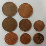 Набор монет   Евросоюз 8 шт. Цена за все