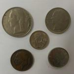 Набор монет   Бельгии 5 шт. Цена за все