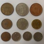 Набор монет   иностранных государств 10 шт. Цена за все