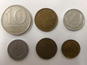 Набор монет   Польши 6 шт. Цена за все