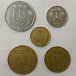 Набор монет   Украины 5 шт. Цена за все