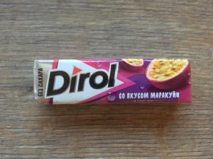 Жевательная резинка 2019  Dirol со вкусом маракуйи