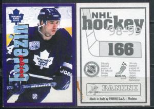 Наклейка для альбома 1998 Panini Panini NHL Hockey 98-99, номер 166