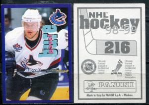 Наклейка для альбома 1998  Panini NHL Hockey 98-99, номер 216