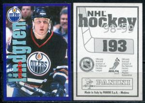 Наклейка для альбома 1998  Panini NHL Hockey 98-99, номер 193