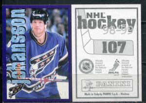 Наклейка для альбома 1998  Panini NHL Hockey 98-99, номер 107