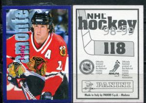Наклейка для альбома 1998 Panini Panini NHL Hockey 98-99, номер 118