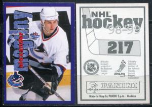 Наклейка для альбома 1998  Panini NHL Hockey 98-99, номер 217