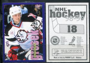 Наклейка для альбома 1998  Panini NHL Hockey 98-99, номер 18