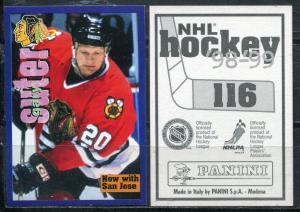 Наклейка для альбома 1998 Panini Panini NHL Hockey 98-99, номер 116