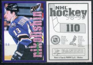 Наклейка для альбома 1998  Panini NHL Hockey 98-99, номер 110