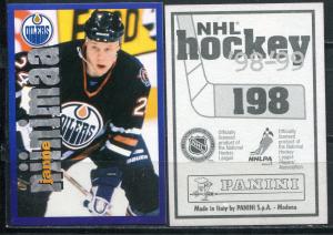 Наклейка для альбома 1998  Panini NHL Hockey 98-99, номер 198