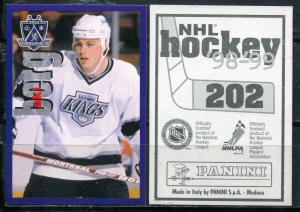 Наклейка для альбома 1998  Panini NHL Hockey 98-99, номер 202