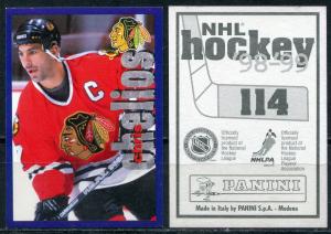 Наклейка для альбома 1998 Panini Panini NHL Hockey 98-99, номер 114