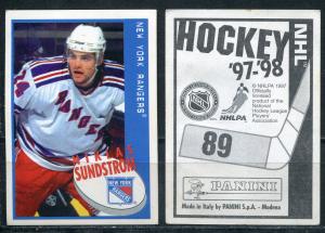 Наклейка для альбома 1997 Panini Panini NHL Hockey 97-98, номер 89