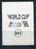 Наклейка для альбома 1998  World cup france 98, номер  341