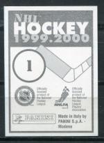 Наклейка для альбома 1999  Panini NHL Hockey 1999-2000, номер 1
