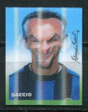 Наклейка 1999 Merlin MERLIN Calcio 1999-2000, переливашка, Roberto Baggio, C11