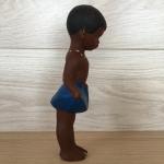 Резиновая игрушка   пищалка, негритянка, девочка, в юбке, клеймо