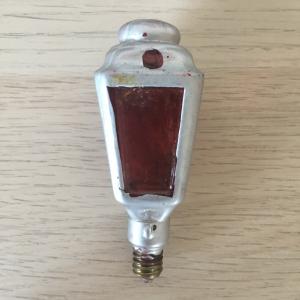 Лампочка фигурная   от гирлянды, красная, не частая, 1950-ые