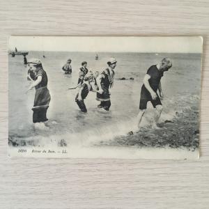 Почтовая карточка до 1917   Retour du Bain, пляж, море, женщины