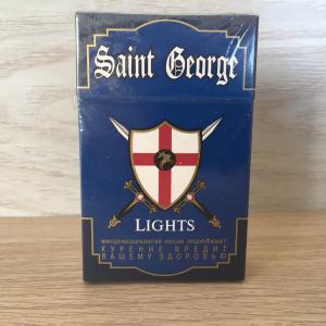 Сигареты с фильтром 2008 Луггетт-Дукат SAINT GEORGE, Blue, Святой Джордж, целая, запечатанная