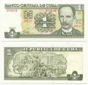1 песо 2010  Куба