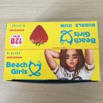 Блок жевательной резинки 2019 К-Артель Beach Girl клубника, 120 жвачек, полный, не вскрытый